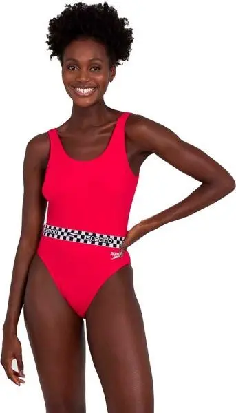 Купальник Speedo BELTED_DEEP_U-BK_1PC_AF 8-12363F338 красный