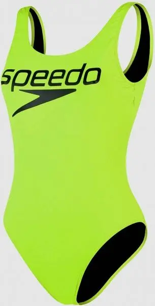 Купальник Speedo DEEP_U-BK_HI_LEG_1PC_PT_A 8-12369F381 черно-салатовый