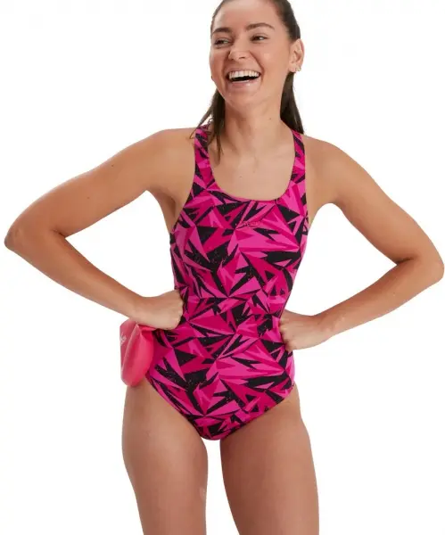 Купальник Speedo HYPERBOOM MDLT AF BLACK/PINK 8-12199G720 розовый