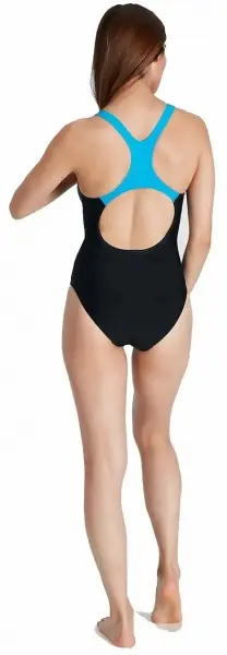 Купальник Speedo MEDLEY LOGO MDLT AF BLACK/BLUE 8-13474D812 черный — фото 3