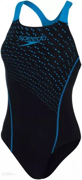 Купальник Speedo MEDLEY LOGO MDLT AF BLACK/BLUE 8-13474D812 черный — фото 5