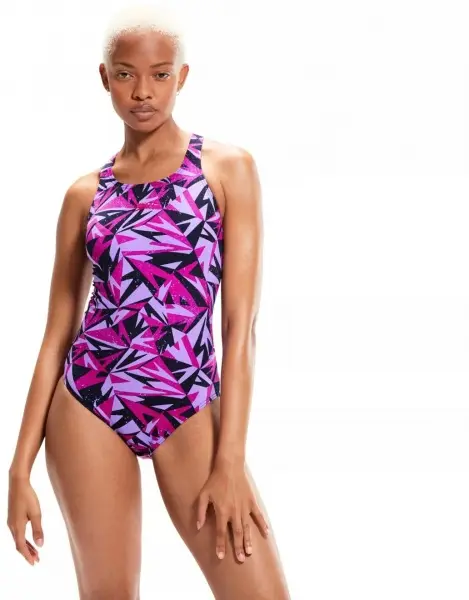 Купальник Speedo HYPERBOOM ALV MDLT AF NAVY/PURPLE 8-1219914441 разноцветный