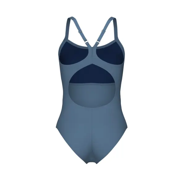 Купальник Arena SOLID SWIMSUIT LIGHTDROP BACK B 005909-550 серый — фото 7