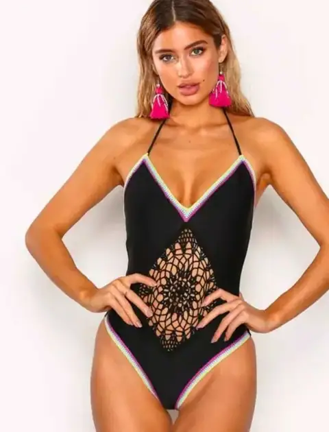 Модный цельный слитный купальник river island