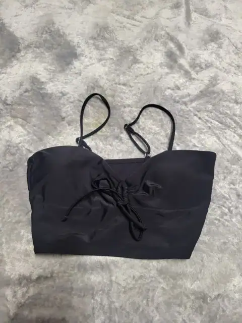 Топ пляжний купальник Zara жіночий топик чорний