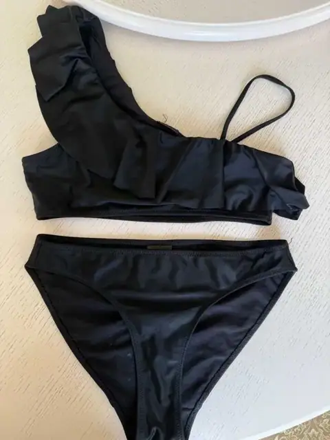 Купальник черный раздельный H&M 170 см 14+ 146-152см для девочки