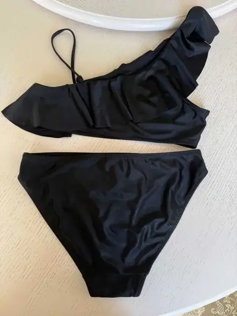 Купальник черный раздельный H&M 170 см 14+ 146-152см для девочки — фото 6