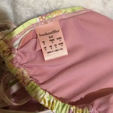 Купальник роздільний hunkemoller y2k coquette cute квітковий рожевий — фото 4