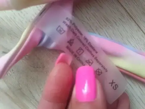 Яскравий жіночий купальник у пастельному tie-dye принті, розмір XS — фото 3