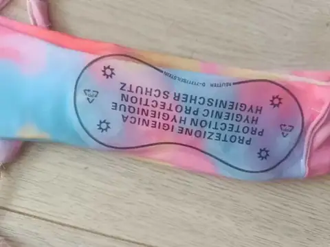 Яскравий жіночий купальник у пастельному tie-dye принті, розмір XS — фото 5