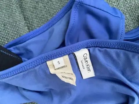 Низ купальника Calvin Klein з логотипом розмір s синій — фото 3